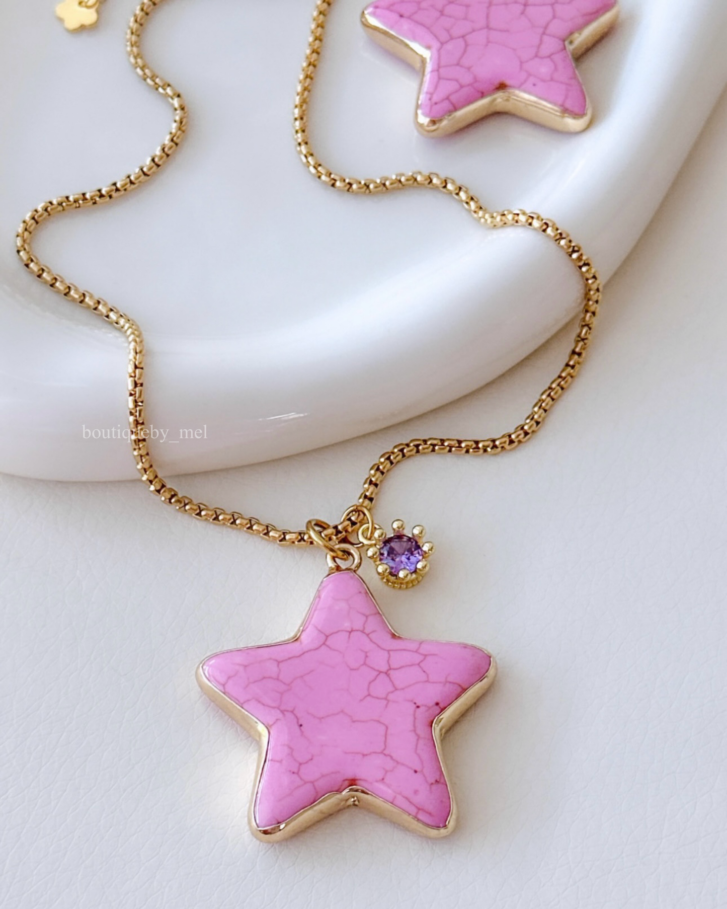 Pink Star Necklace