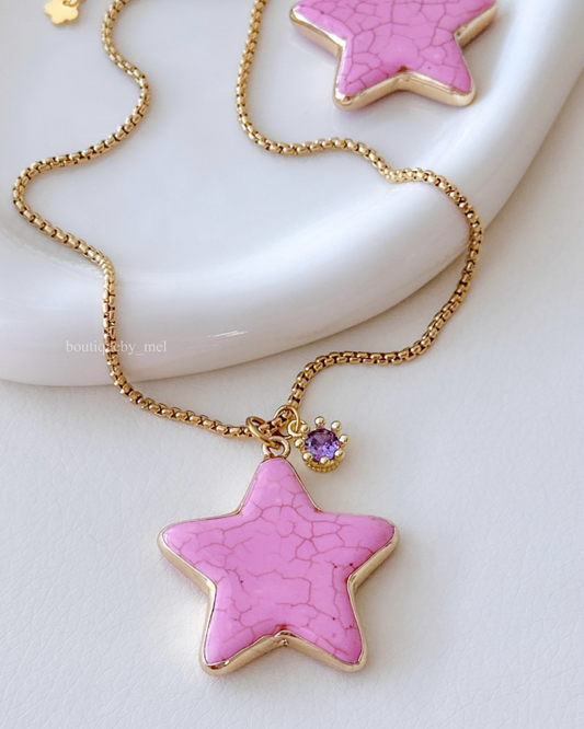 Pink Star Necklace