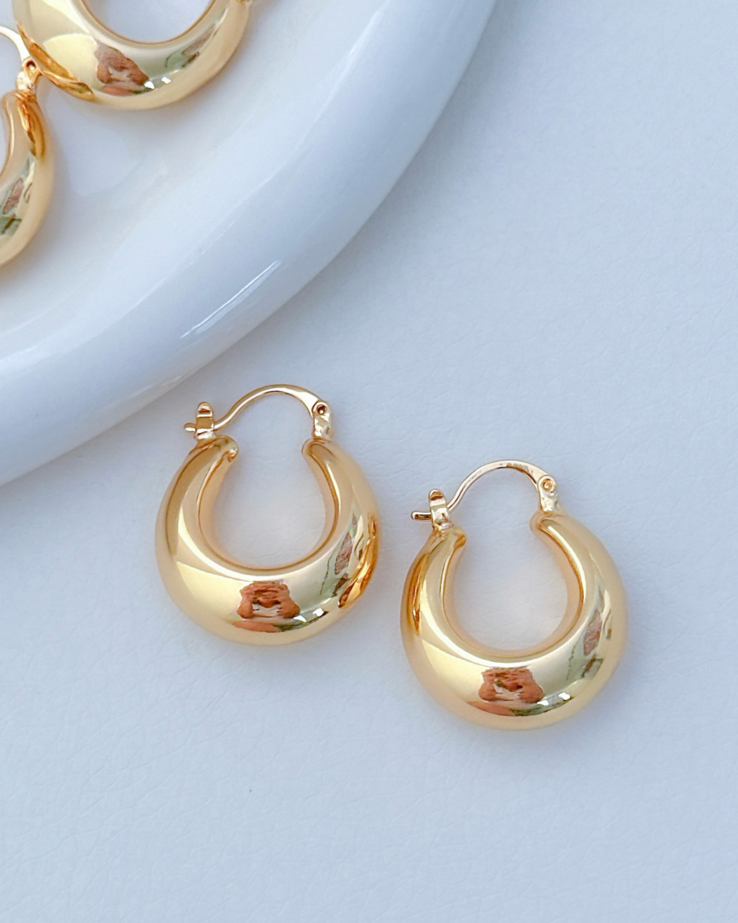Golden Bold Hoops