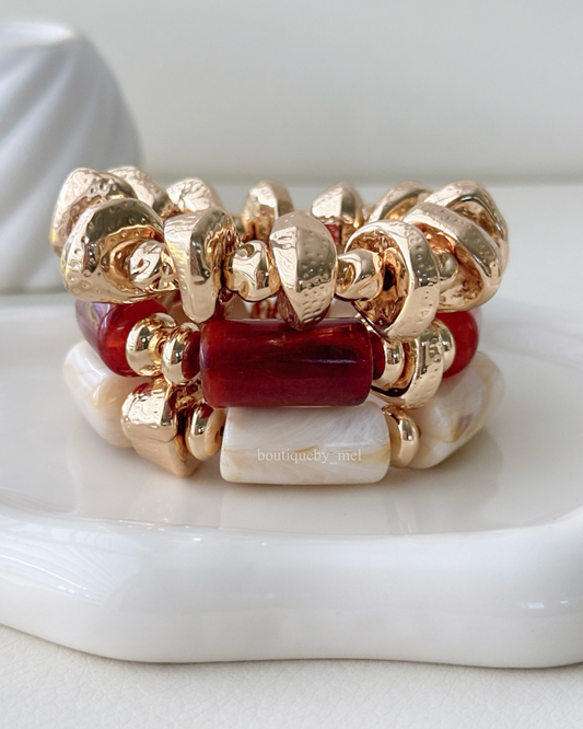 Autumn Spice Bracelets (set of 3)