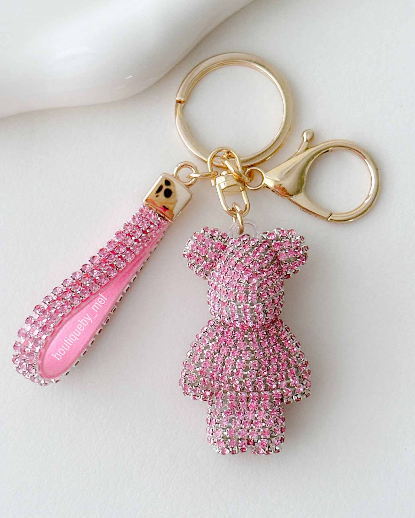 Pink Diamonds Bear Handbag / Charm