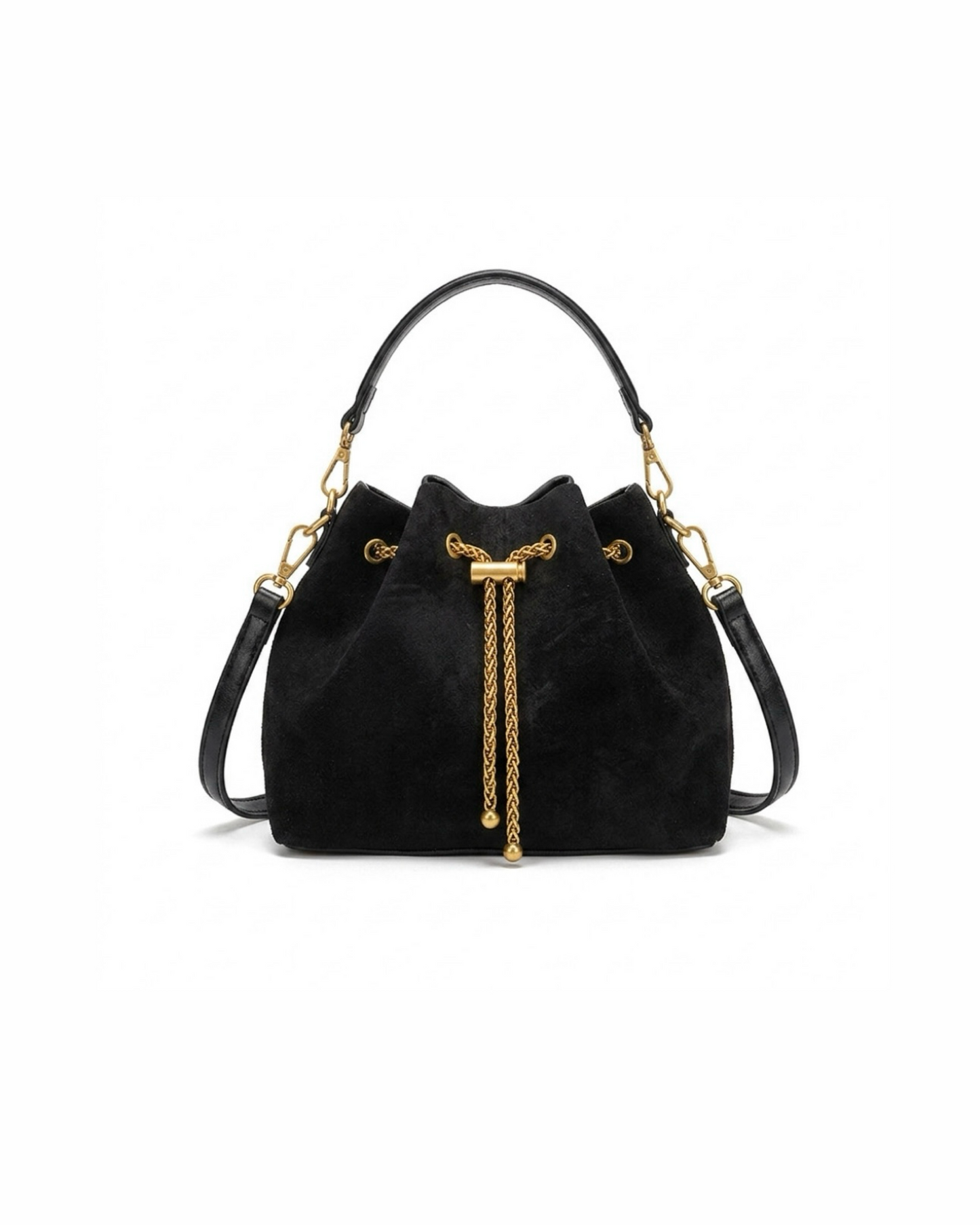 Suede Bucket Bag