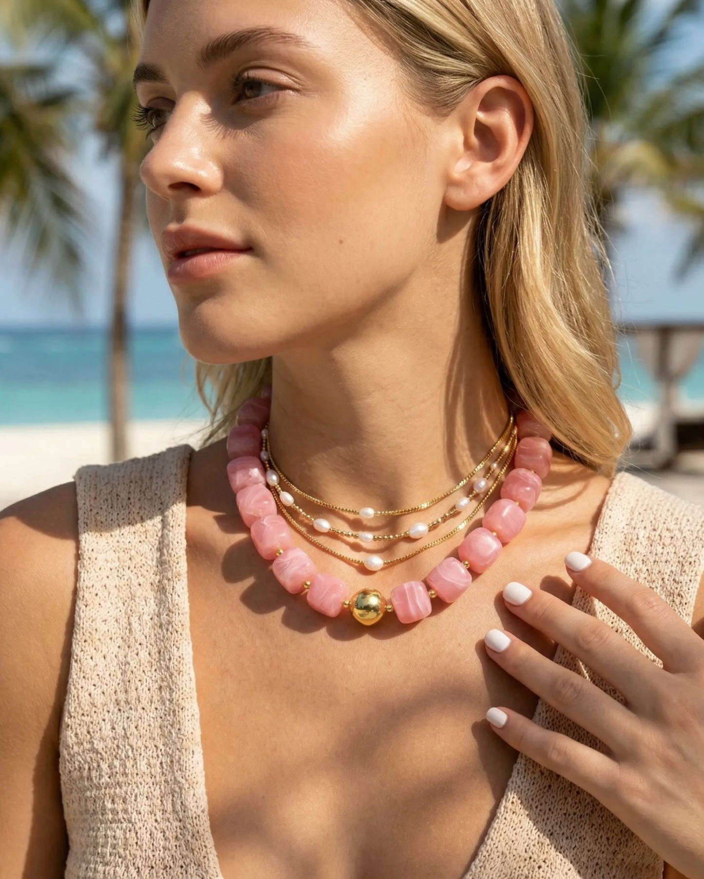 Capri Pink Necklace
