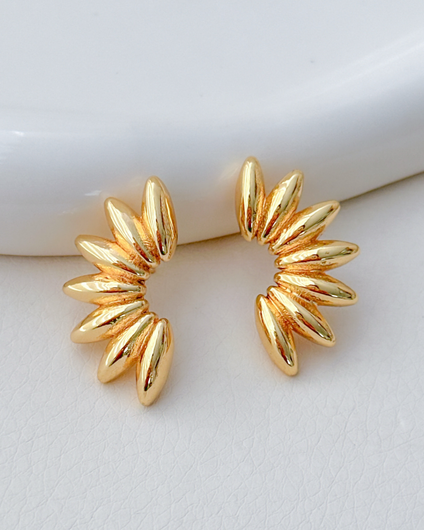 Golden Petals Earrings