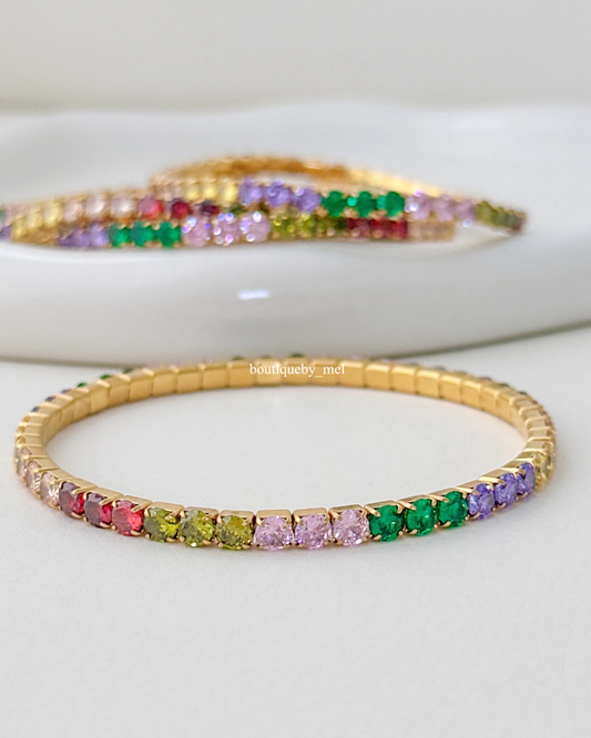 Colorful Tennis Bracelet