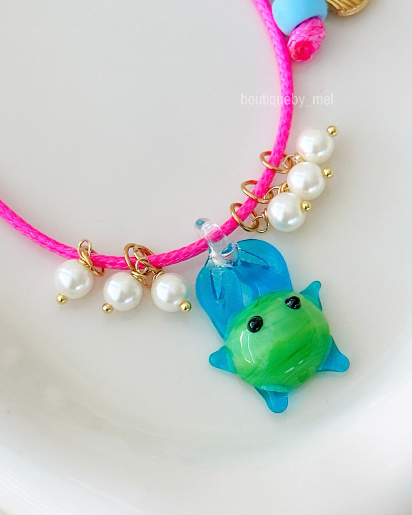 Tropical Crab Necklace