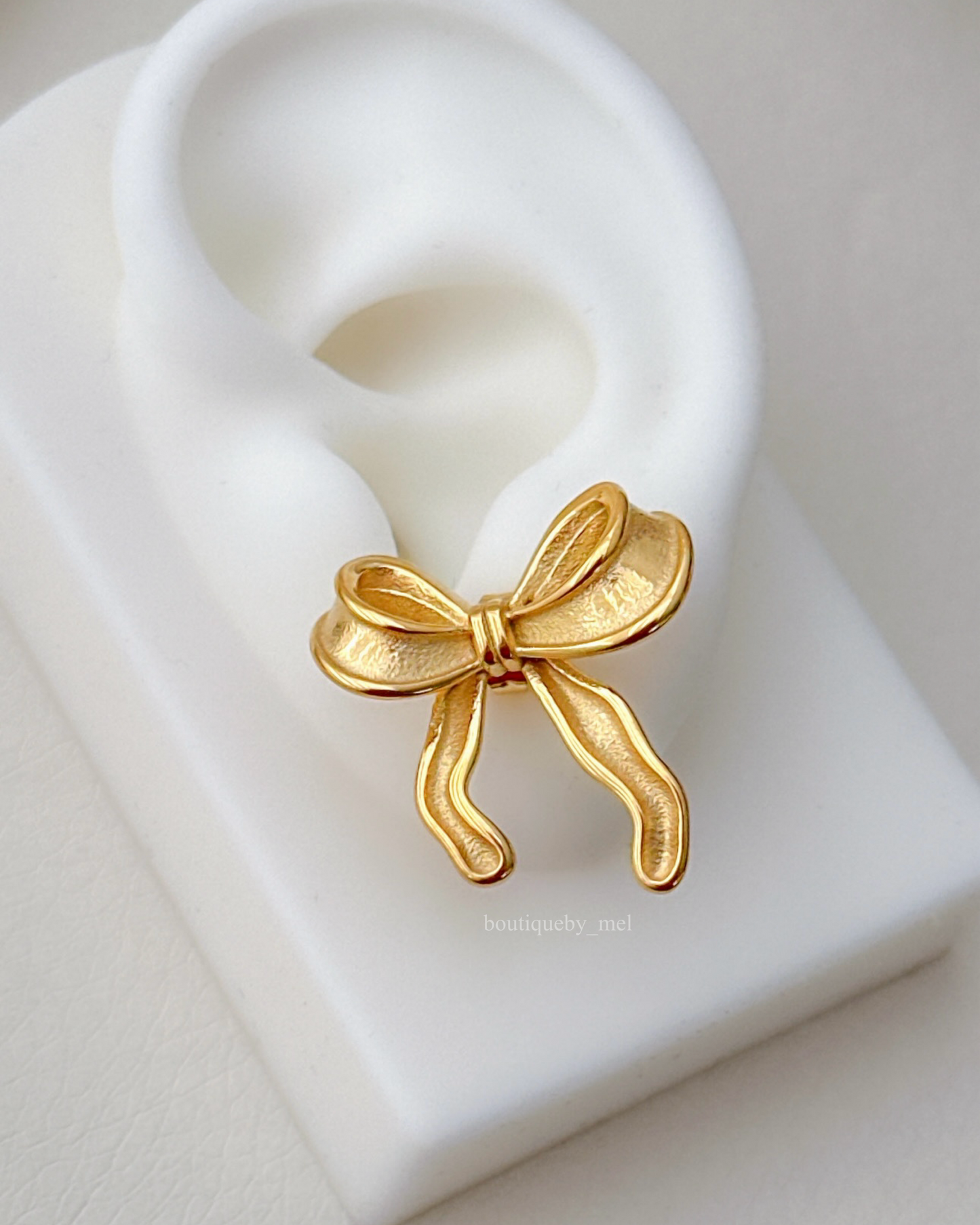 Golden Bow Earrings