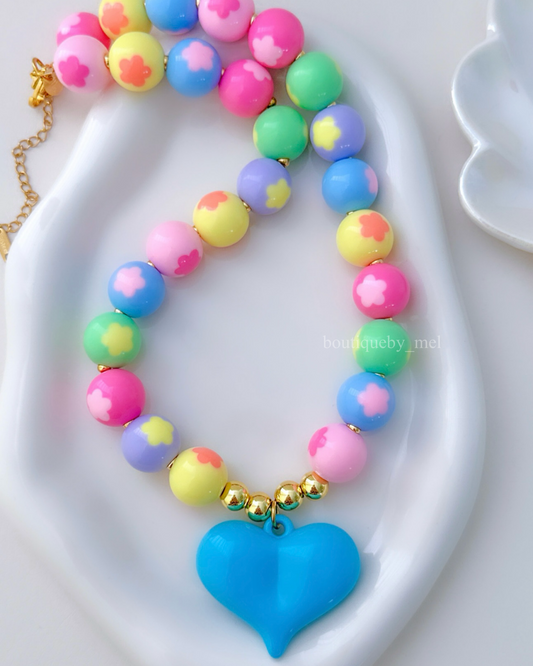 Blue Heart Necklace