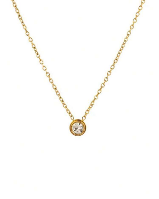 Round Zirconia Necklace