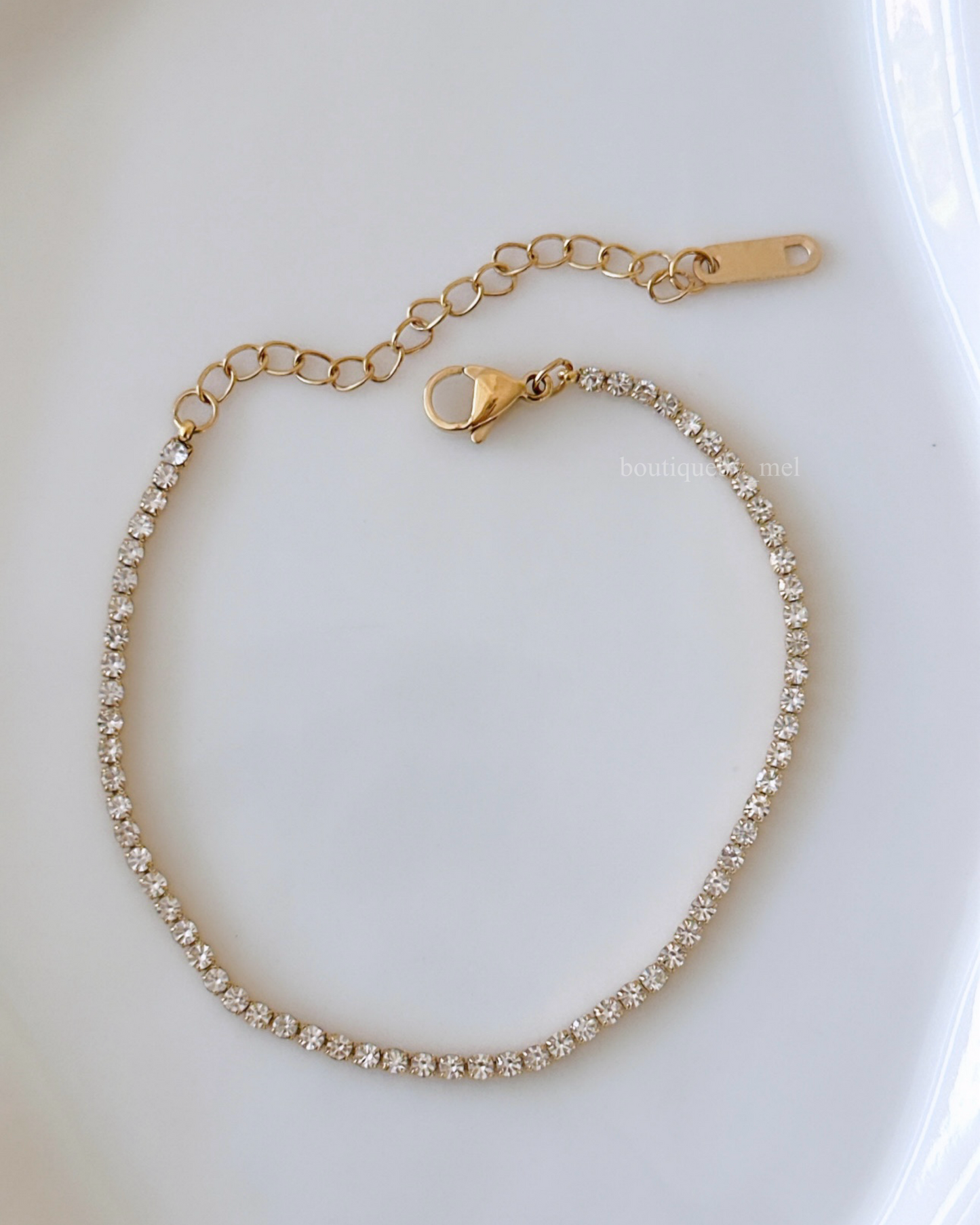 Thin Tennis Bracelet