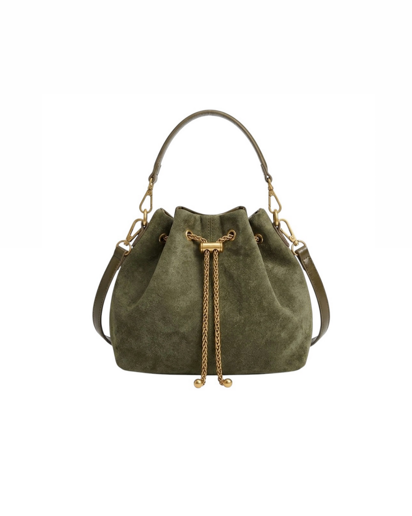 Suede Bucket Bag