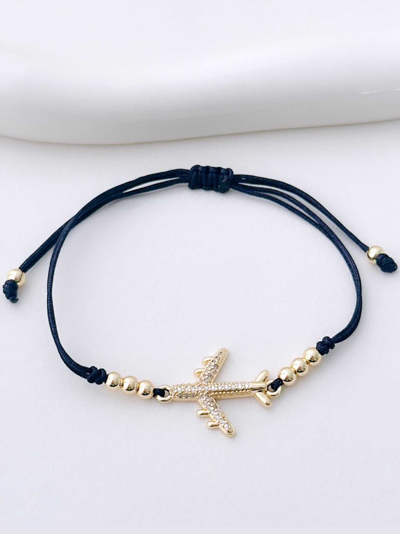 Zirconia Airplane Bracelet