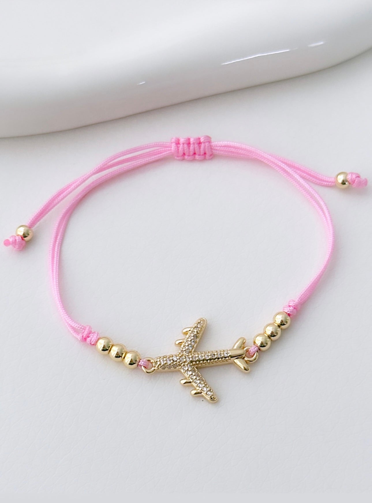 Zirconia Airplane Bracelet