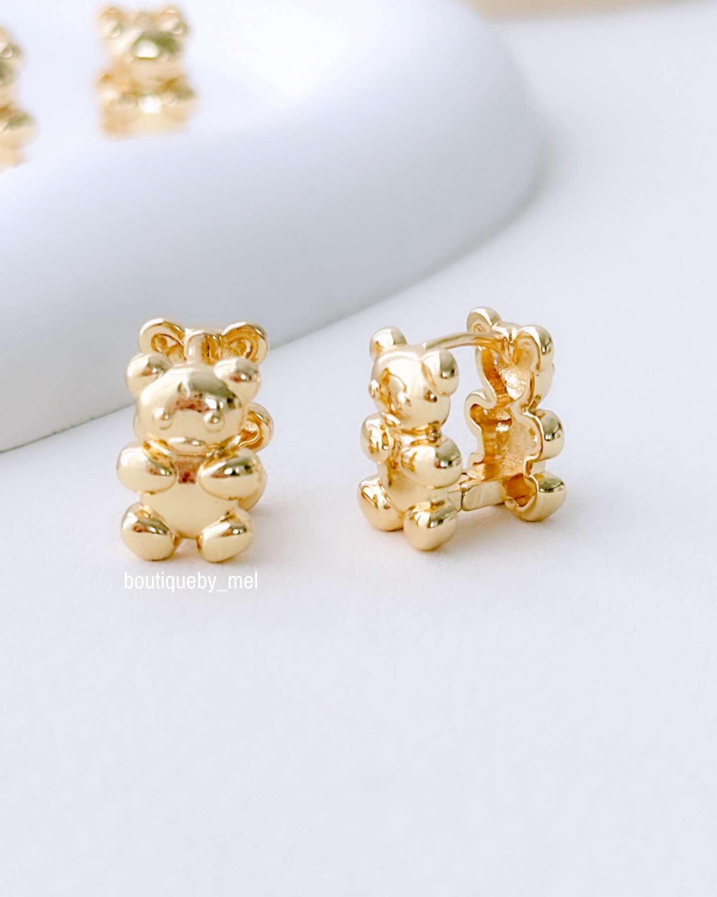 Golden Bear Earrings