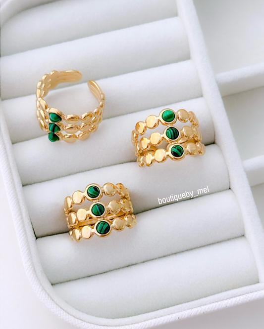 Triple Green Ring