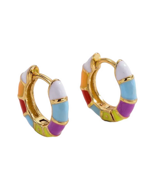 Multicolor Hoop Earrings