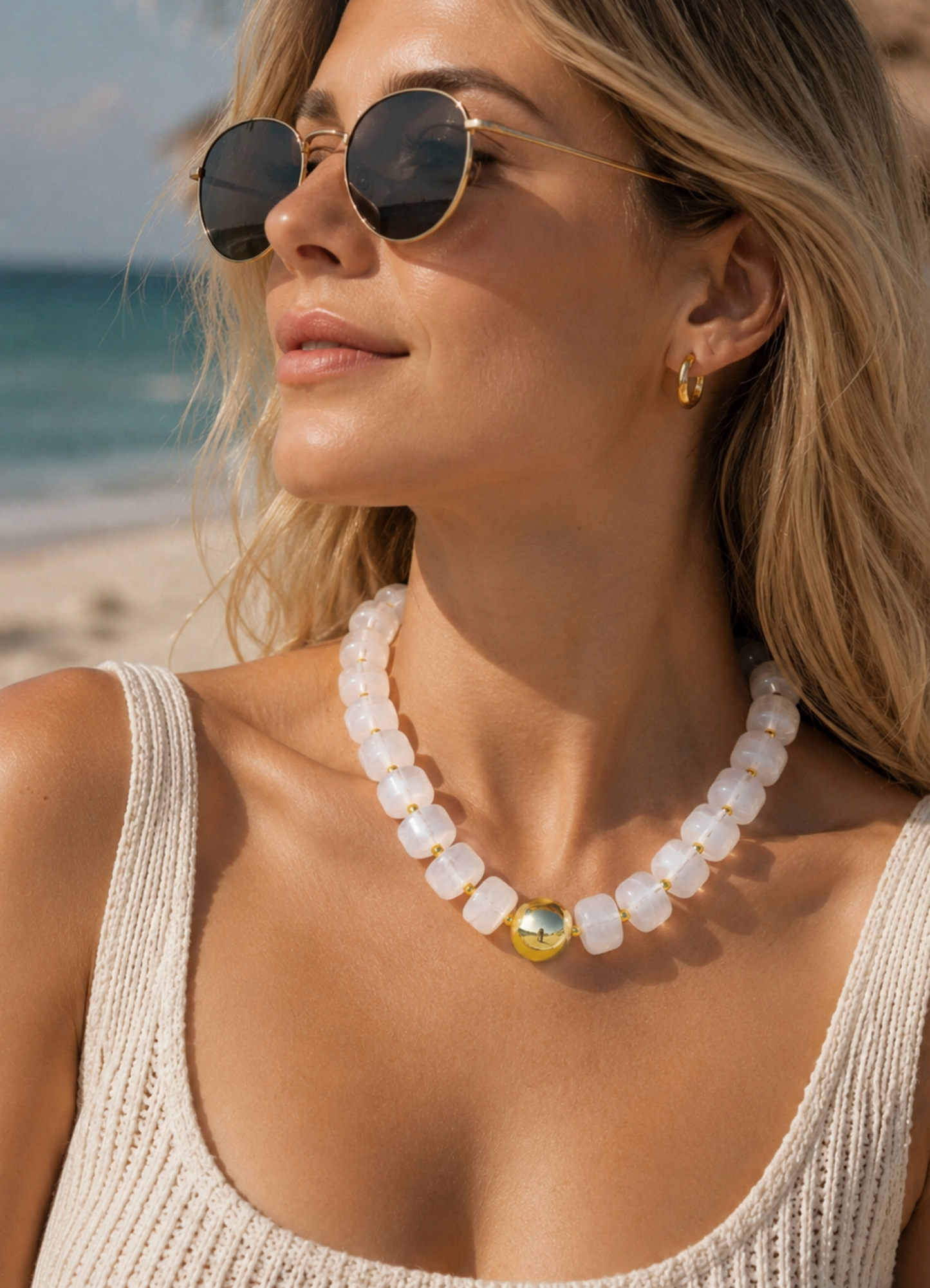 Amalfi White Necklace