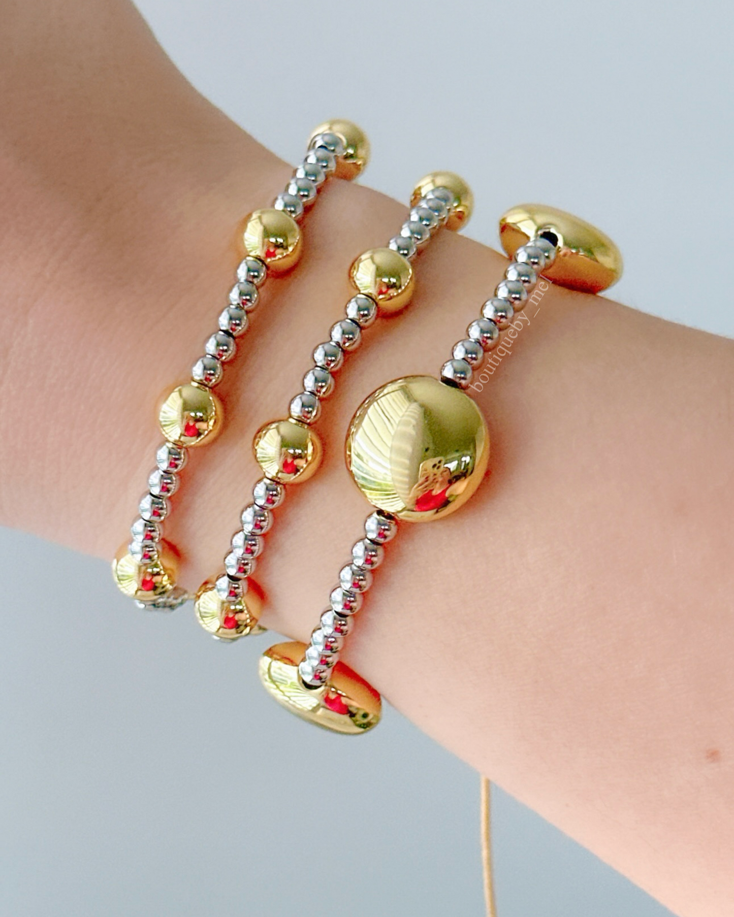 Golden Spheres Bracelet