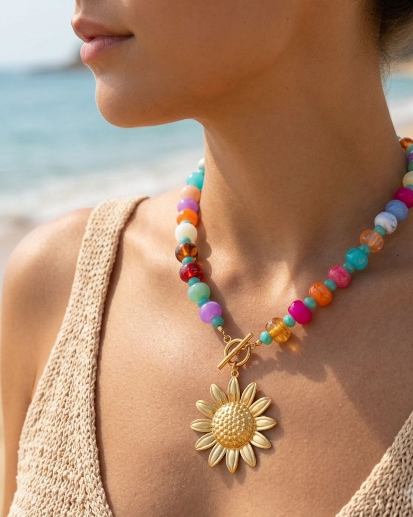 Sunflower Necklace