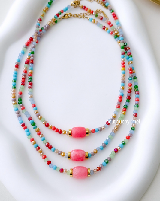 Pink Stone Necklace