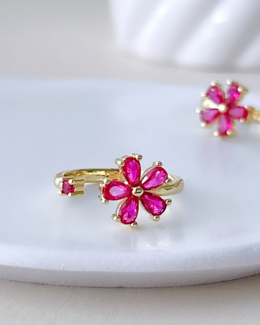 Fucsia Daisy Ring