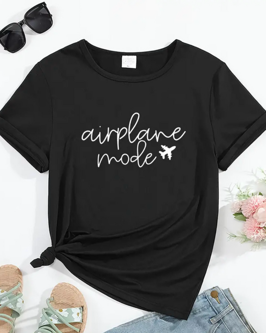 Airplane Mode Black T-Shirt