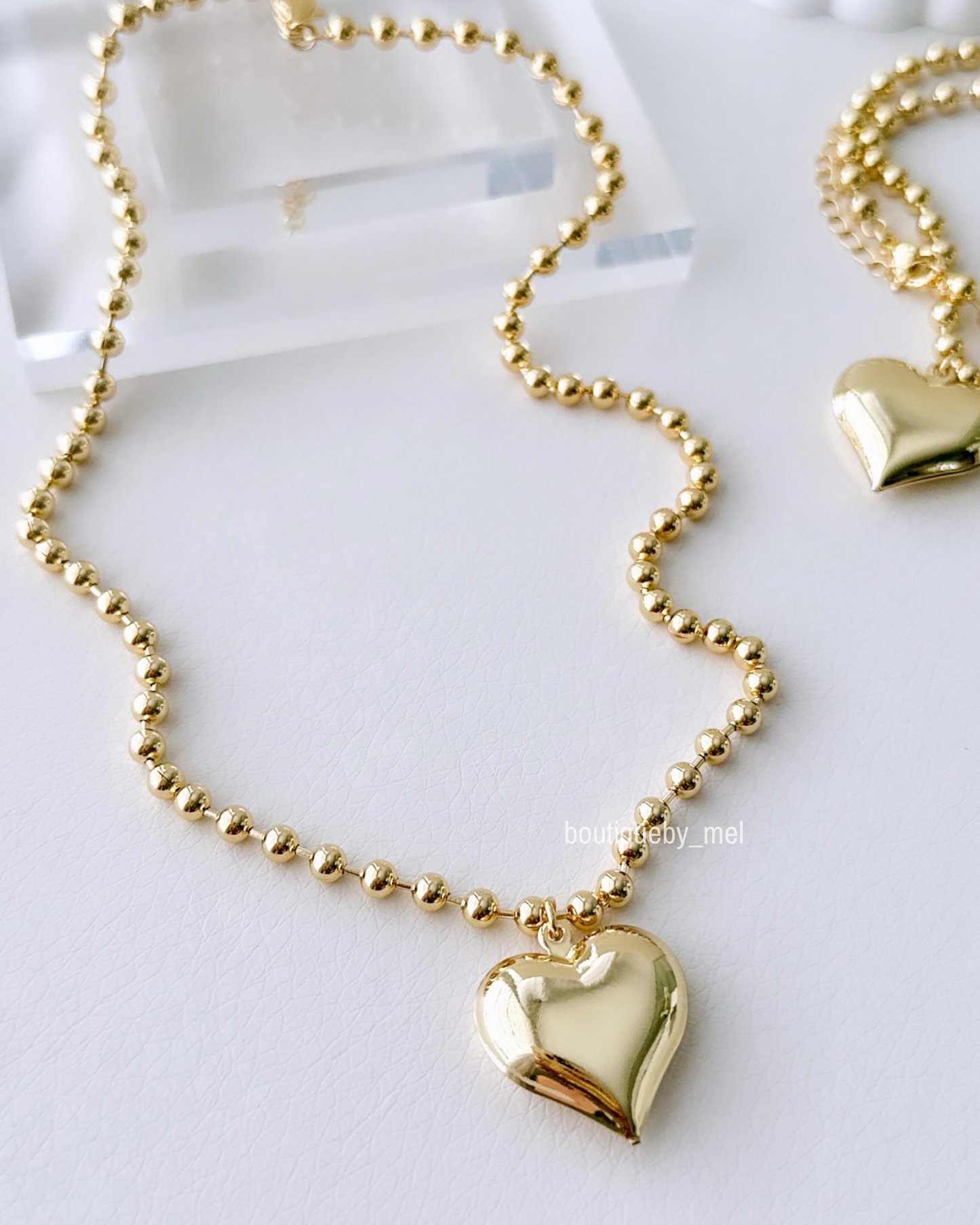 Heart Military Chain Necklace