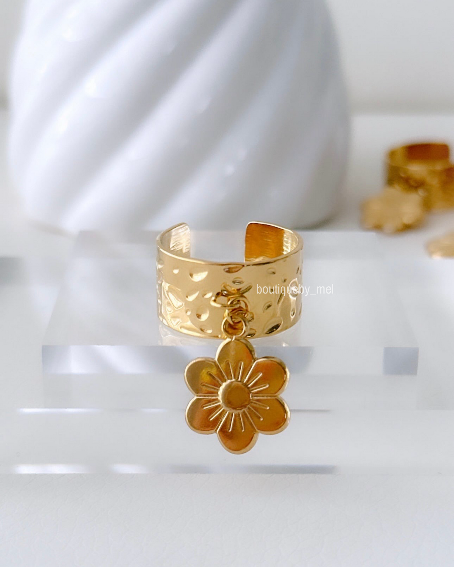 Flower Charm Ring