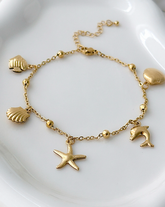 Golden Sea Anklet