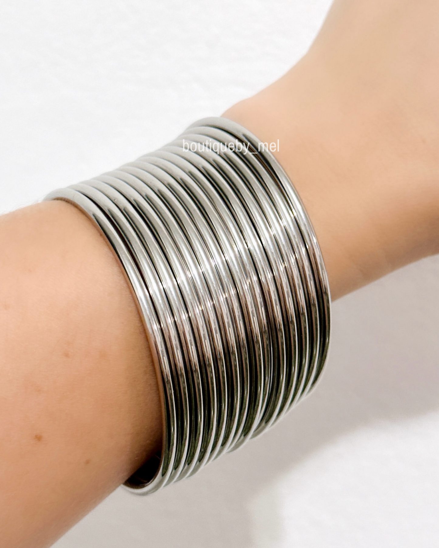 Silver Bangles - Set of 7