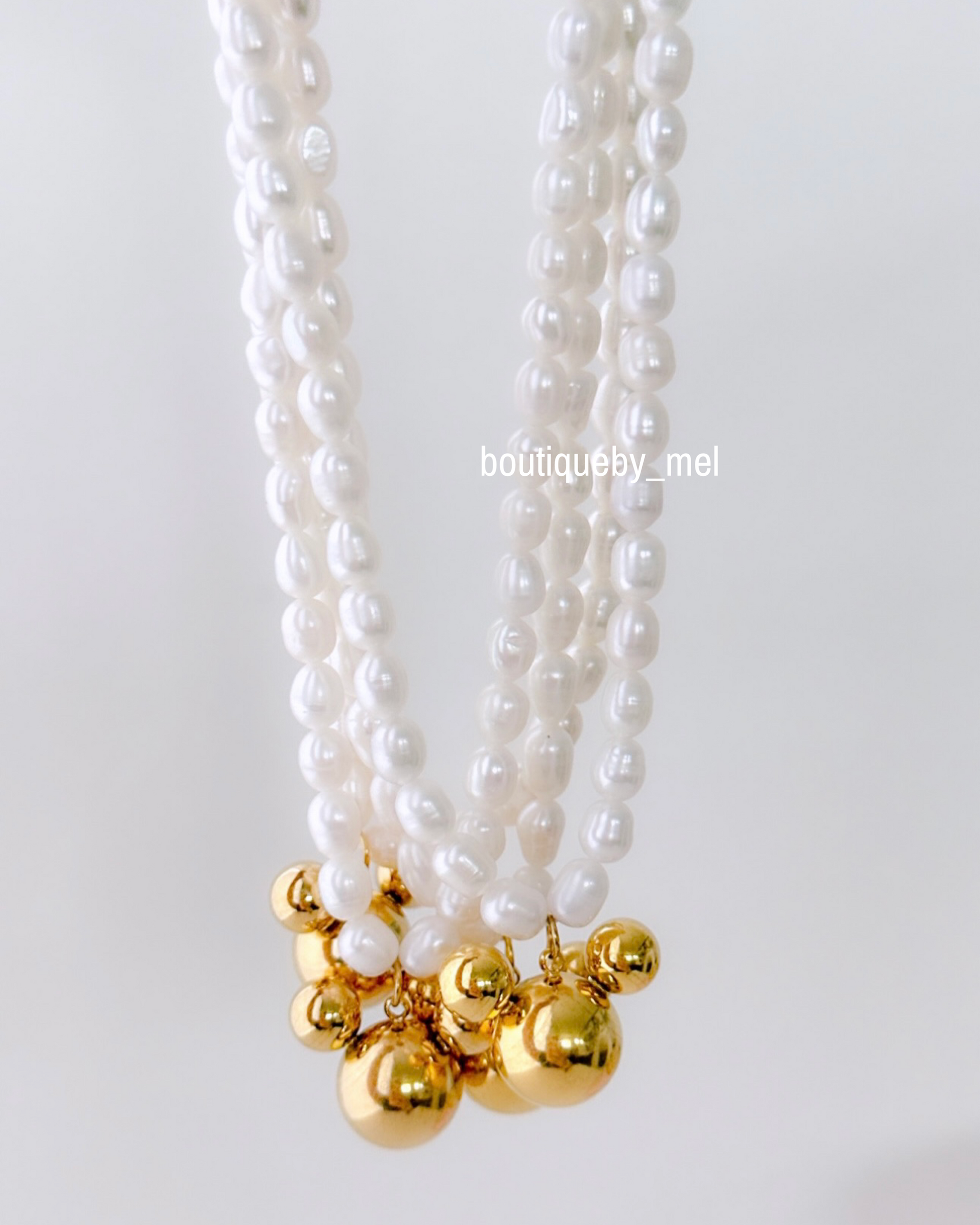 Mickey Pearls Necklace