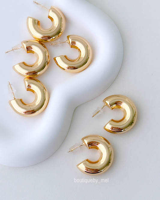 Chunky Golden Hoops