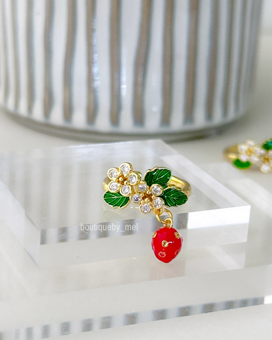 Strawberry Blossom Ring