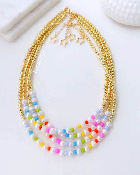 Pearls & Candy Necklace
