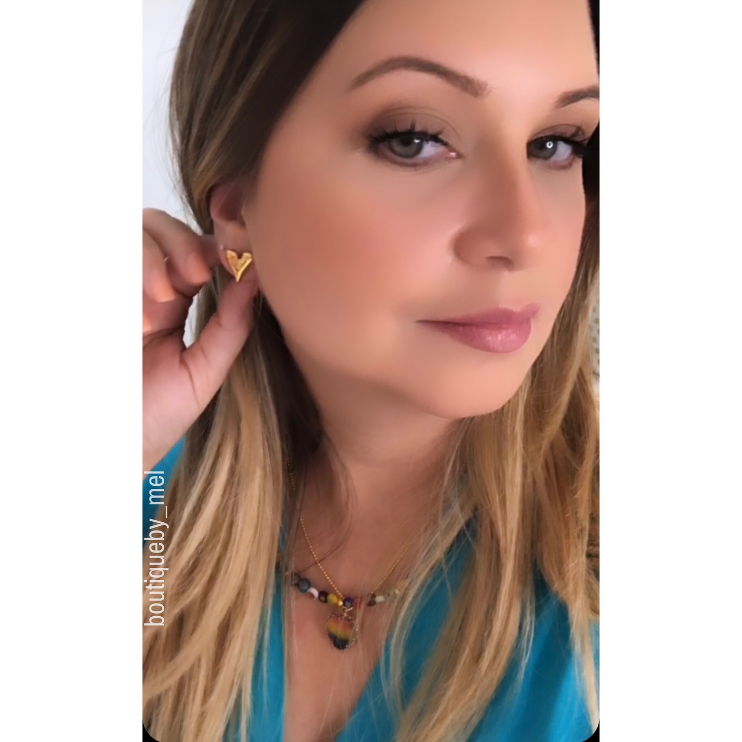 Golden Hearts Earrings