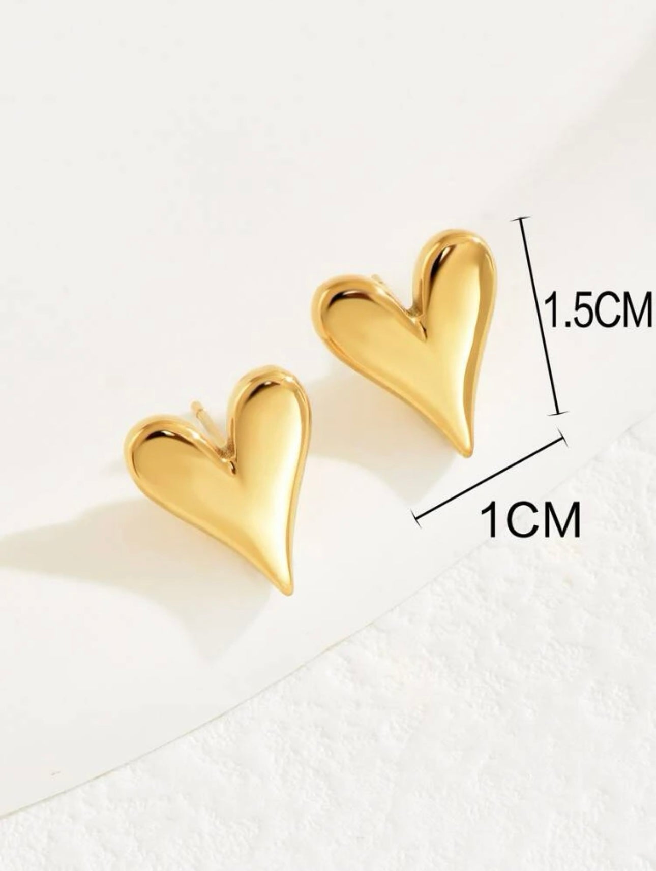 Golden Hearts Earrings