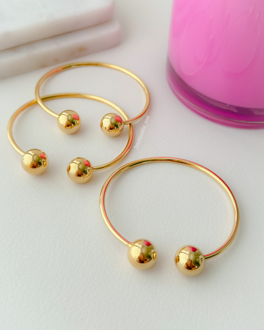 Golden Balls Cuff Bracelet