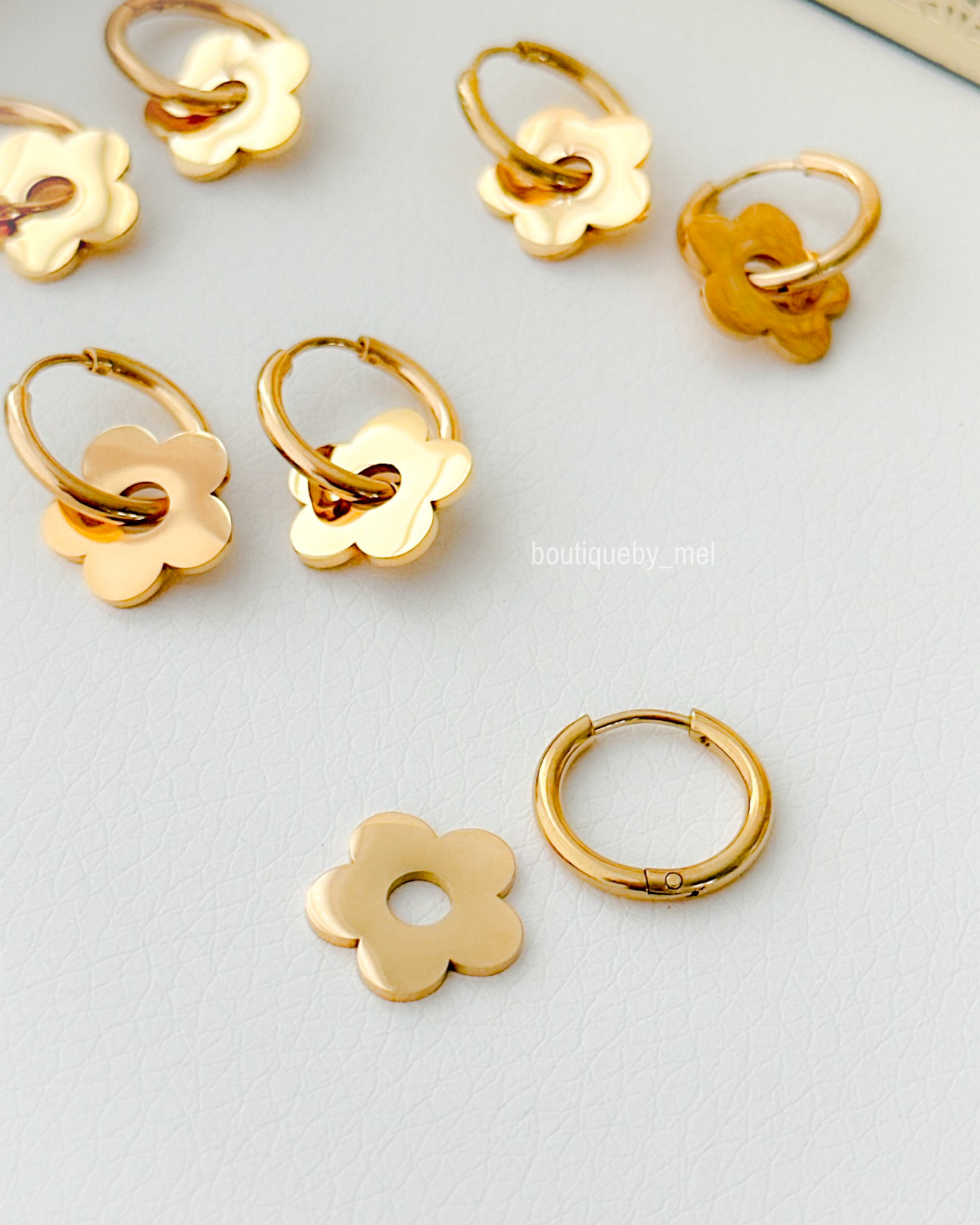 Daisy Golden Hoops Earrings